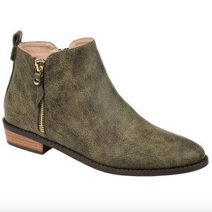 JOURNEE COLLECTION ELLIS VEGAN LEATHER BOOTIES SIZE 9
